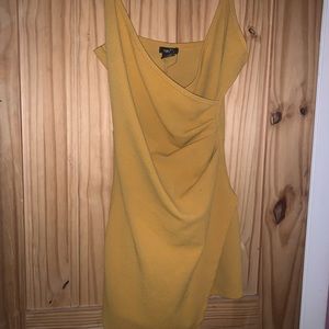 Yellow romper dress.